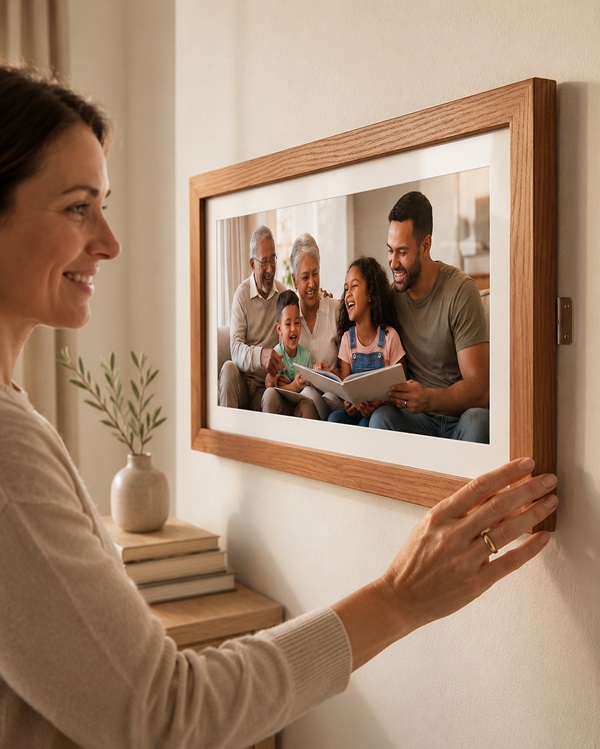 wooden family frames
